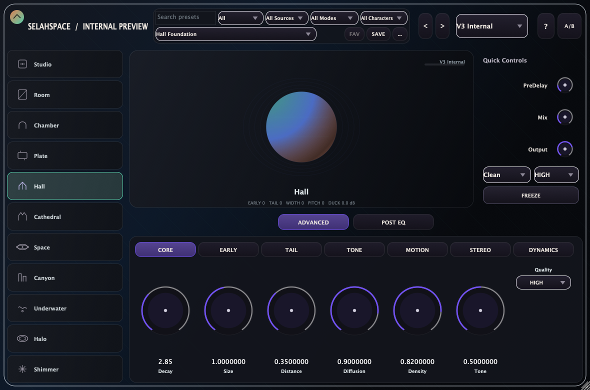 Selah Space plugin interface